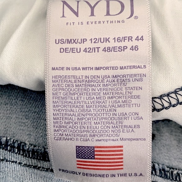 NYDJ Tiered Hem Ami Skinny Ankle Jean - Picture 12 of 13